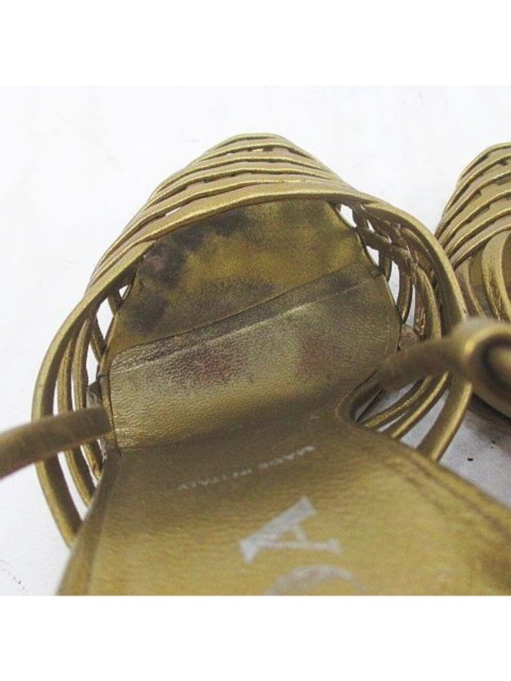 Prada Sandals Knitted Gold - Picture 9 of 9